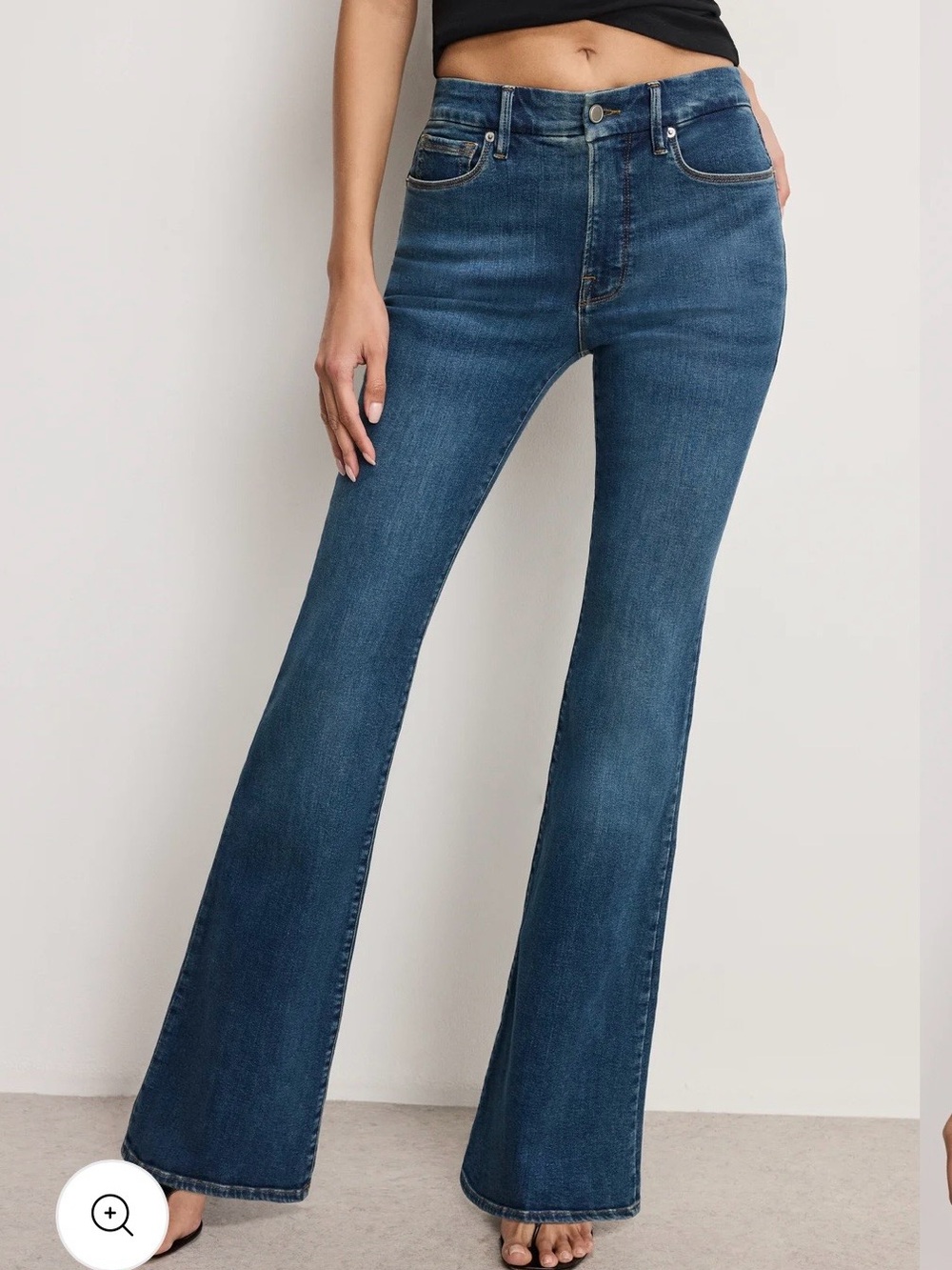 NWT Good American Indigo Flare Jeans